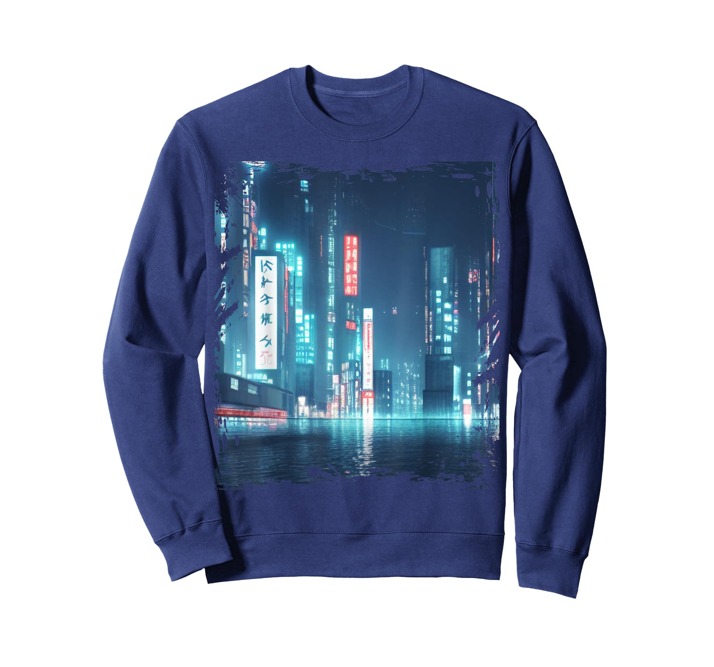 Japanese City Skyline Night Cityscape Sci Fi Tokyo T-Shirt