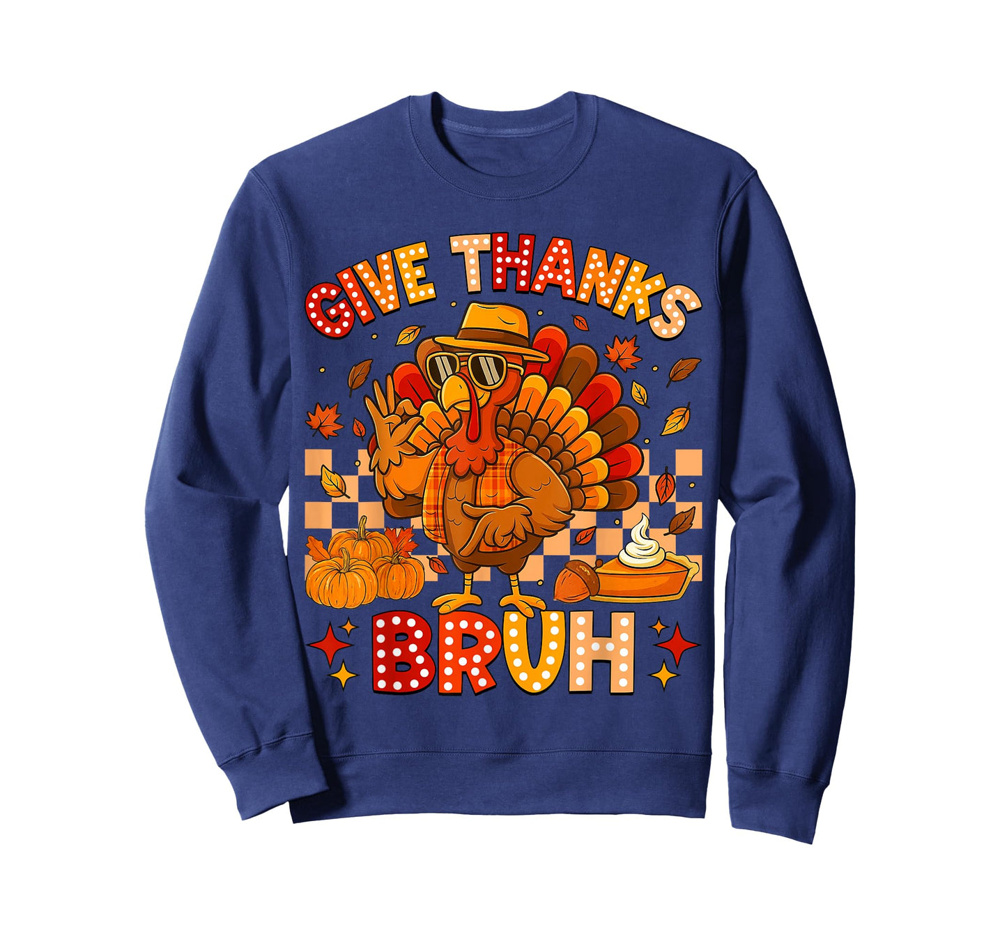 Bruh Give Thanks Funny 67 Turkey Thanksgiving Men Boy Kids T-Shirt