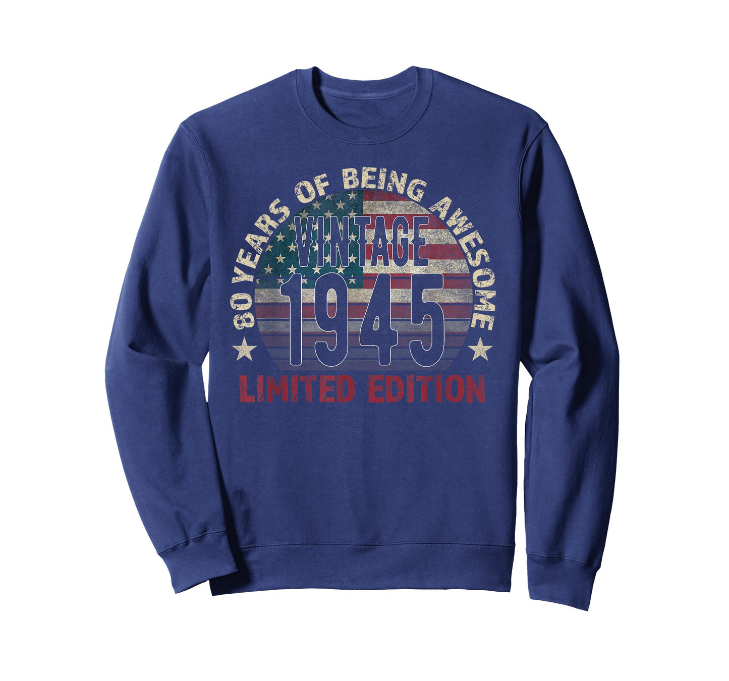 80th Birthday Gift Men Vintage Born 1945 Turning 80 Year Old T-Shirt