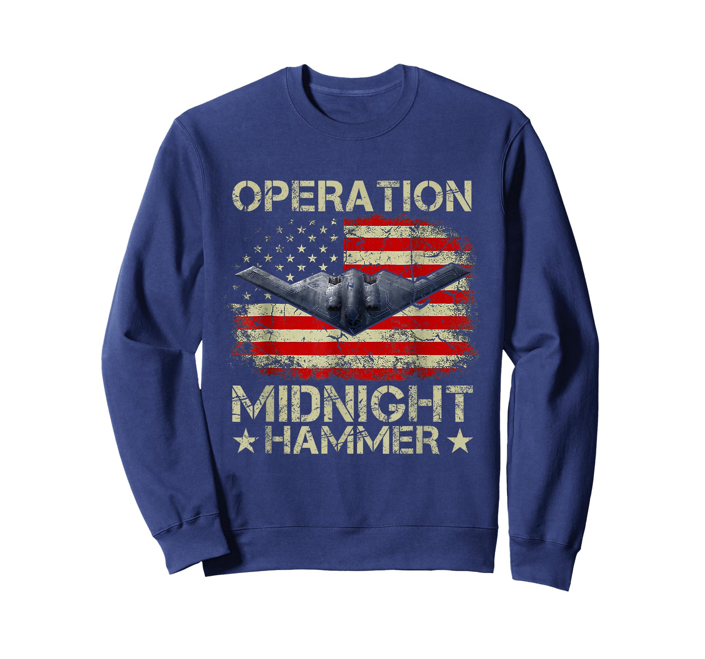 Retro Operation Midnight Hammer with American Flag T-Shirt