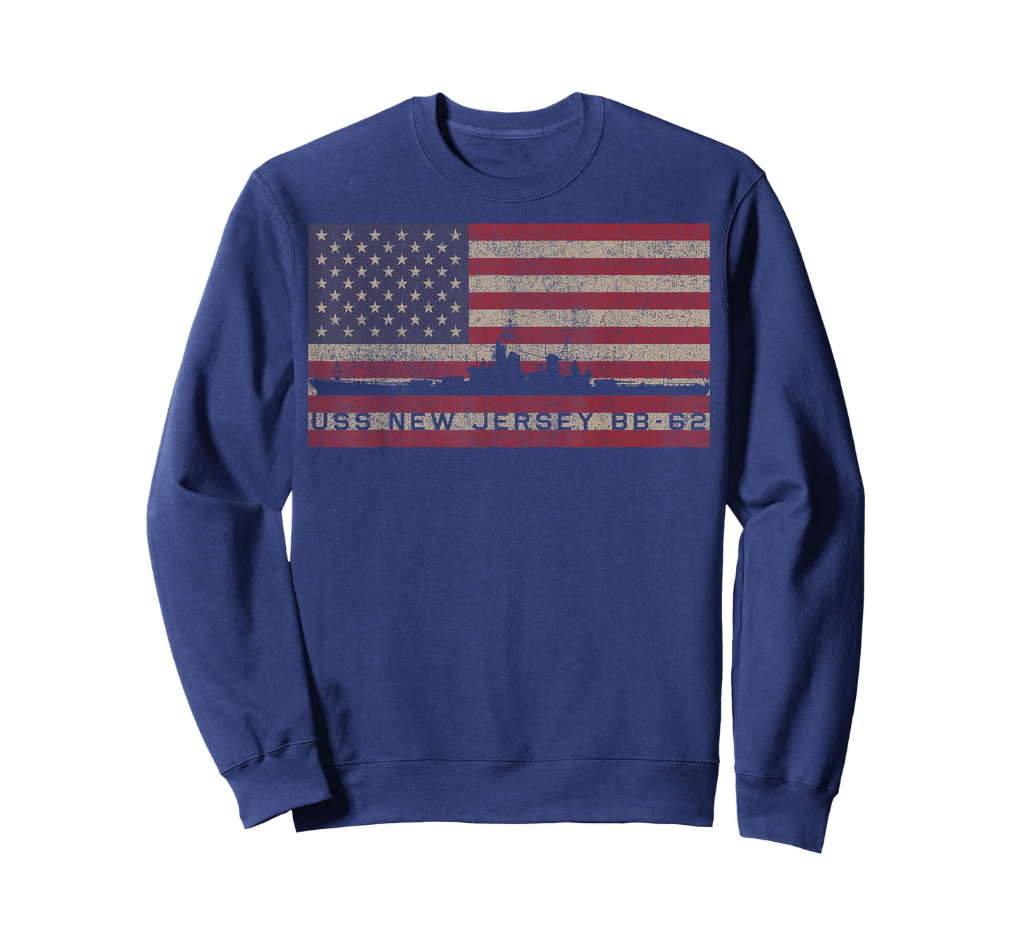 USS New Jersey BB-62 WW2 Battleship USA American T-Shirt