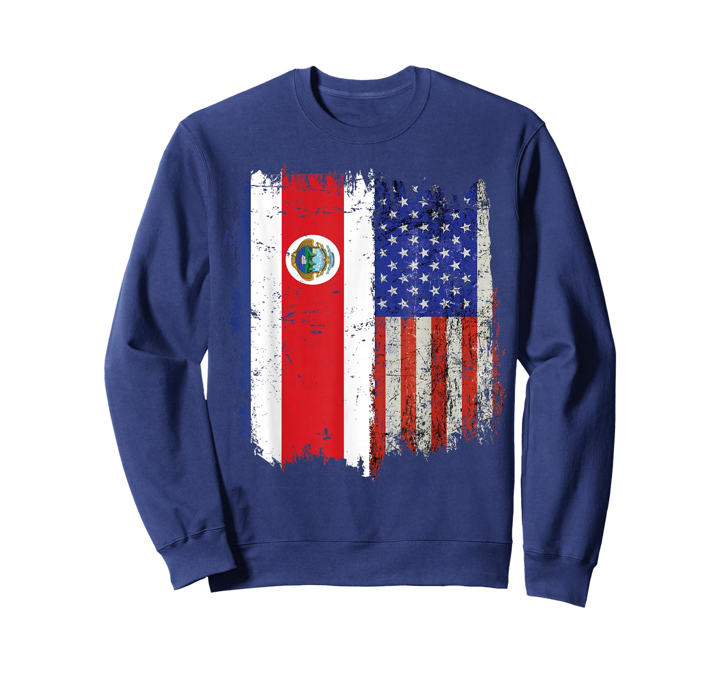 Costa Rican American Flag Costa Rica USA Pride T-Shirt