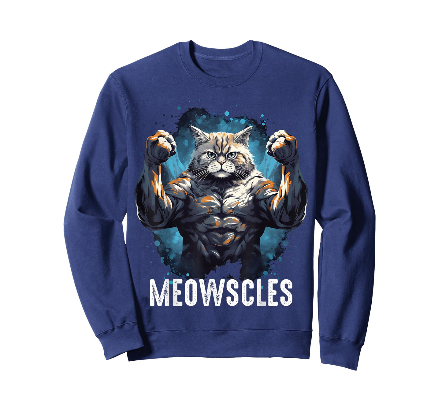 Funny Cat Musculation for Men Gym Weight lifting Cats Lovers T-Shirt