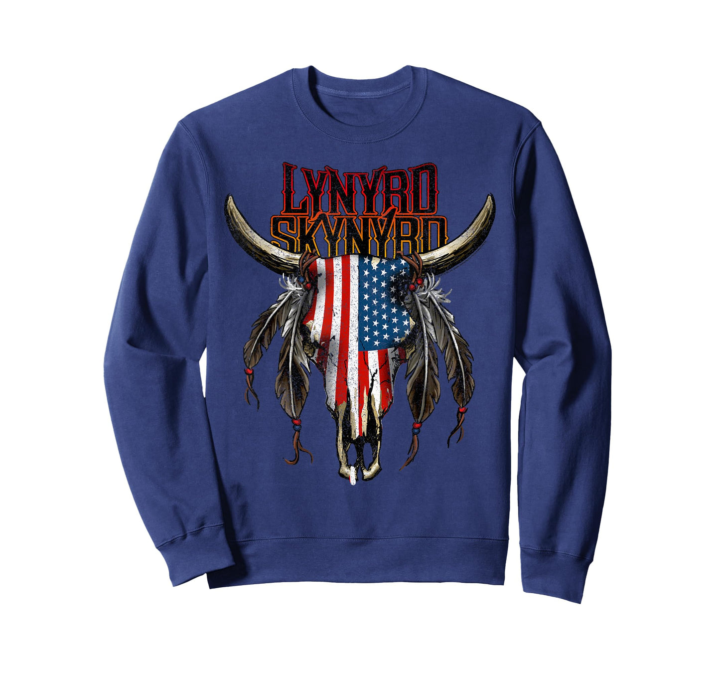 Lynyrd Skynyrd Steer Skull USA Southern Rock Festival Gifts T-Shirt