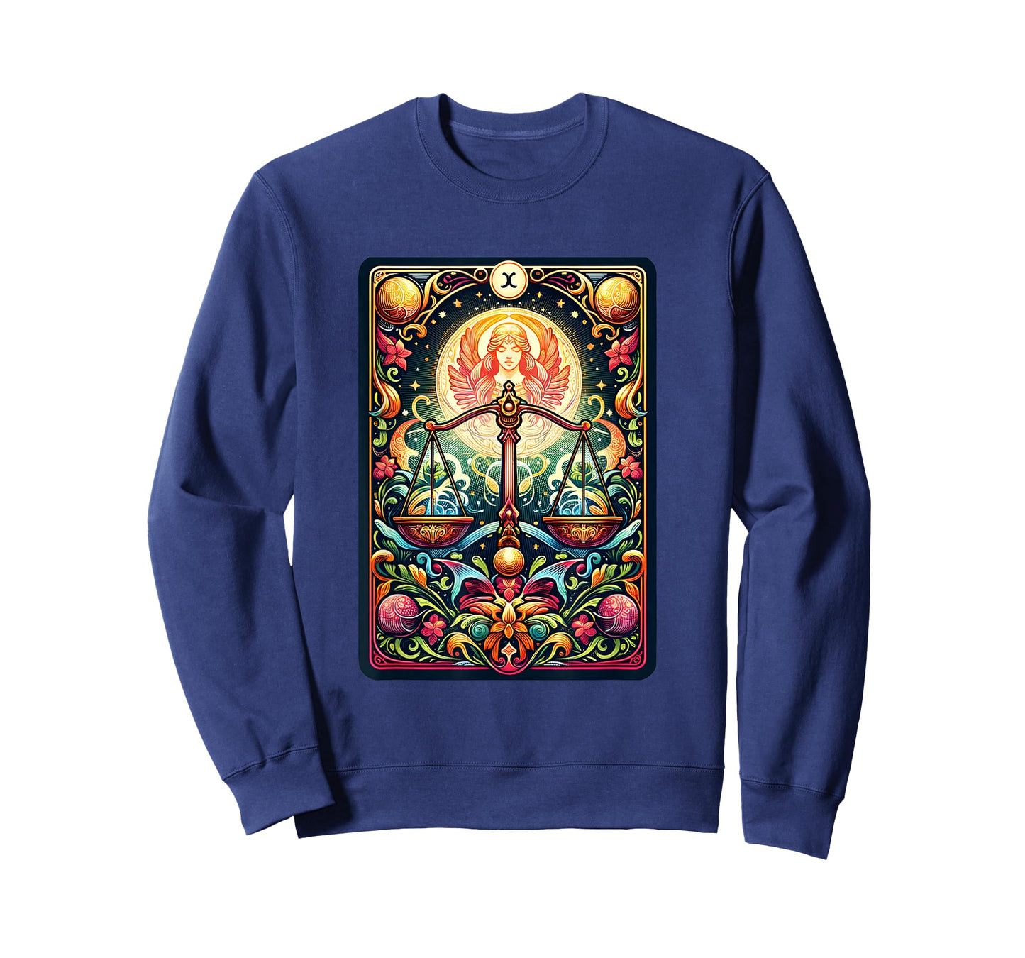 Vibrant Libra Balance Zodiac Tarot Card Astrology Horoscope T-Shirt
