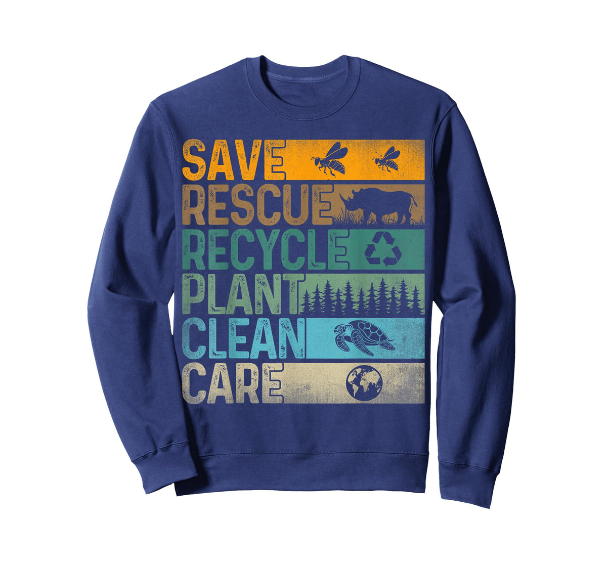 Save Bees Rescue Animals Recycle Plastic - Earth Day T-Shirt