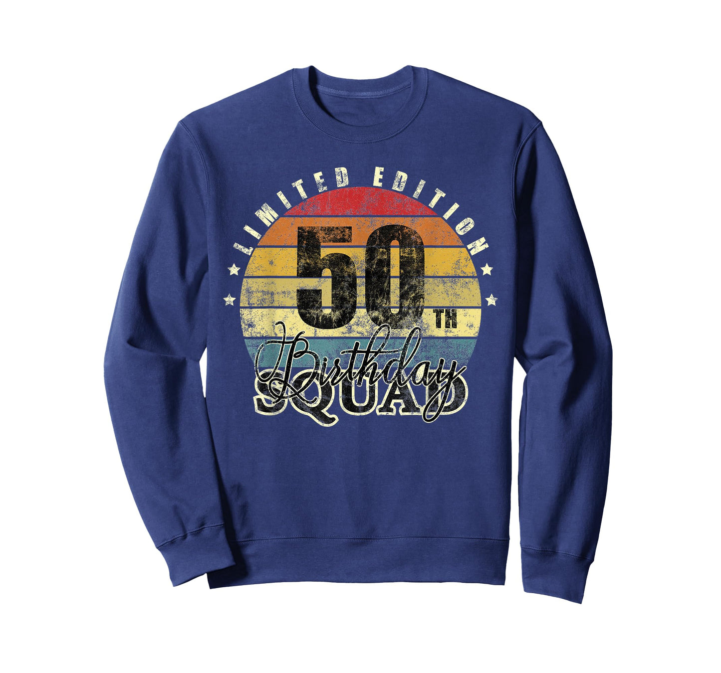 50 Year Old Birthday Squad Tee Vintage 50th Party Matching T-Shirt
