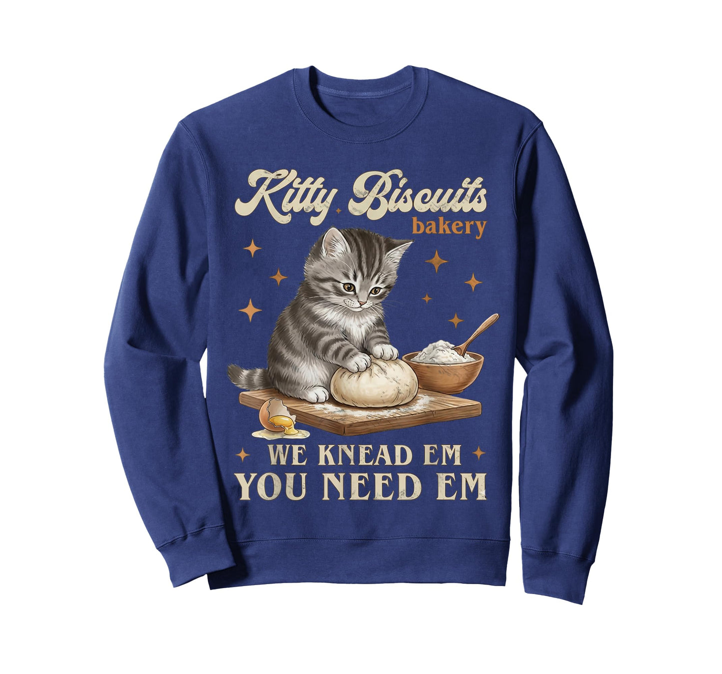 Funny Baking Art Kitty Biscuits Bakery Cat Lover Kitten T-Shirt