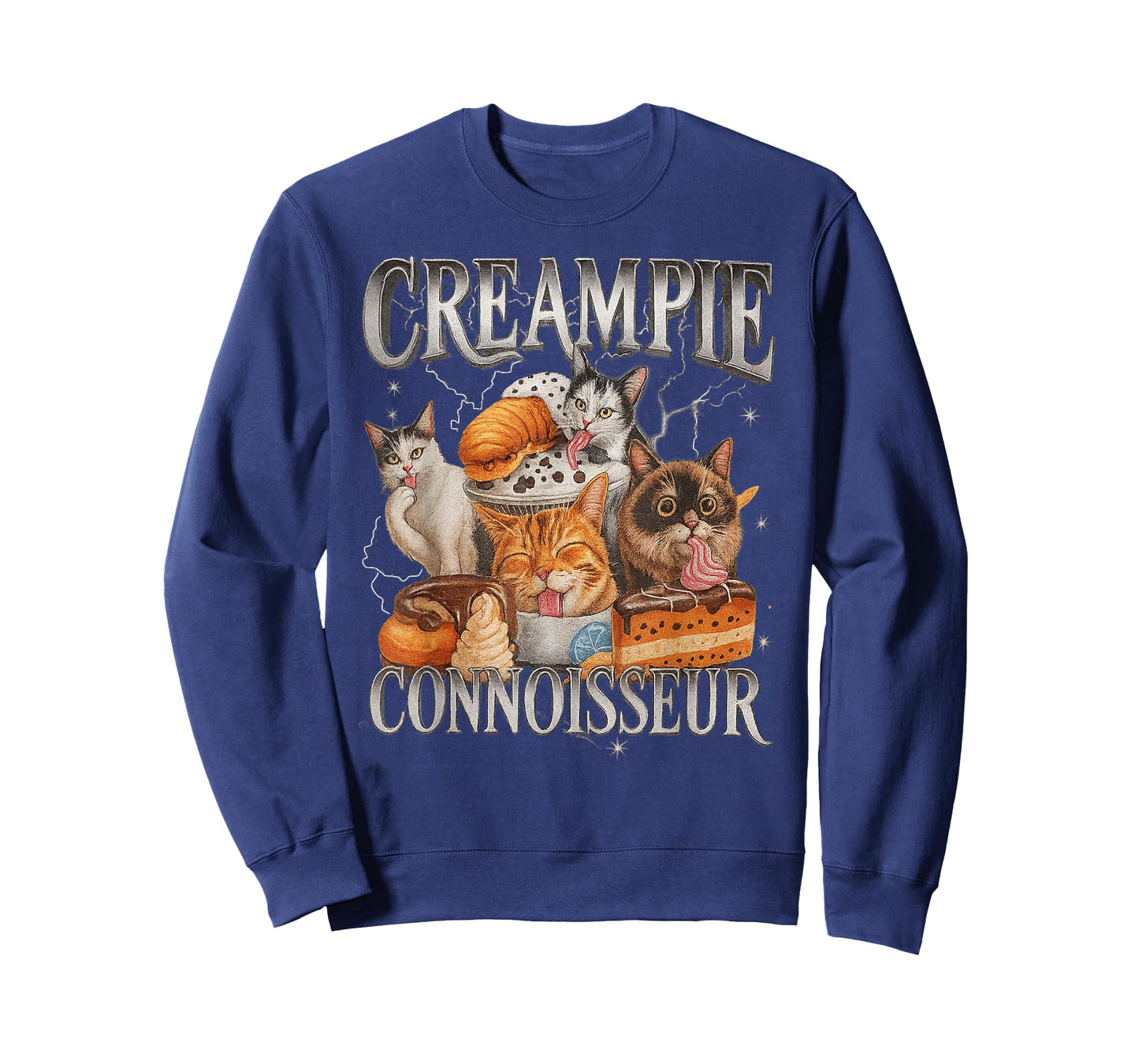 Creampie Connoisseur Raunchy Funny Cat Meme Adult Humor T-Shirt