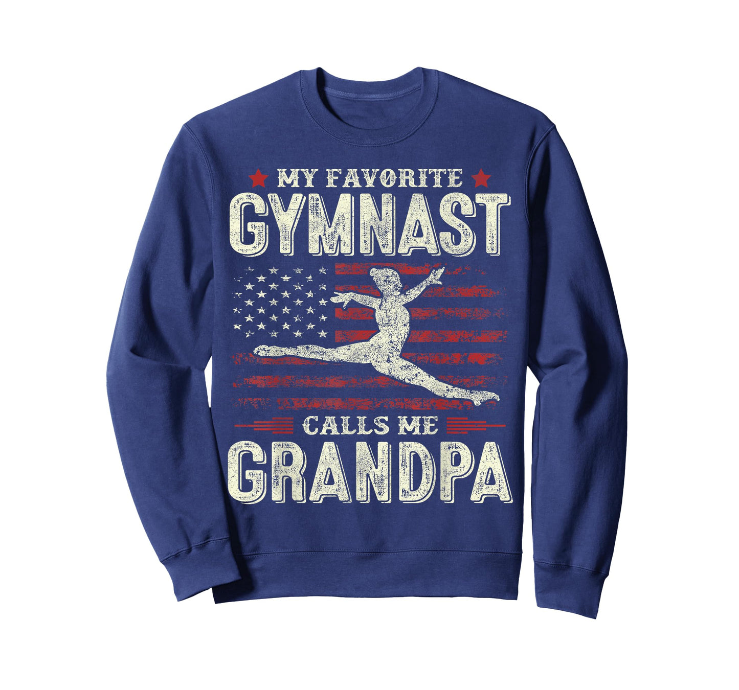 My Favorite Gymnast Calls Me Grandpa Gymnastics Fathers Day T-Shirt
