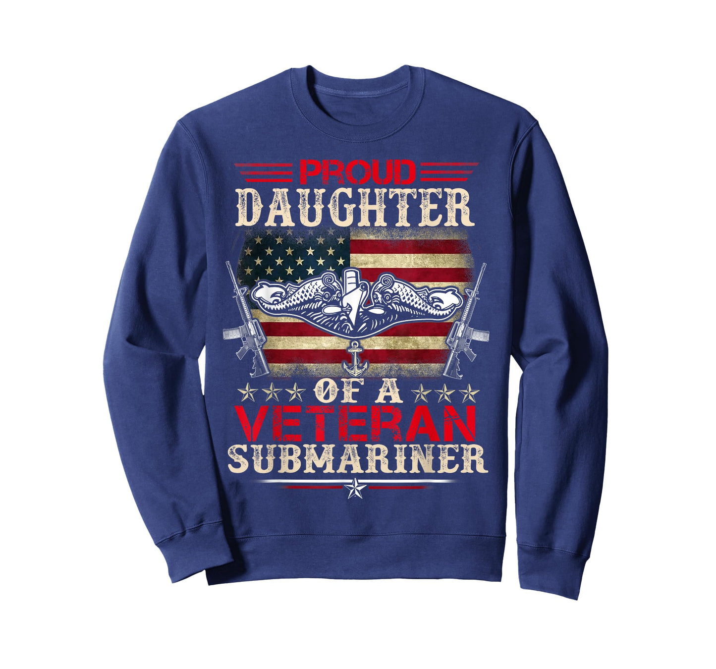 Proud Daughter Of A Veteran Submarine US Flag Patrioitc T-Shirt