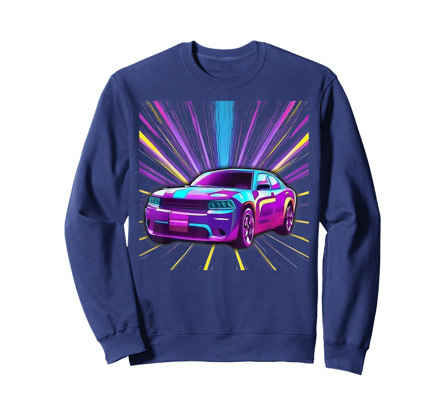 Cool Purple Muscle Car Exotic Race Sports Racing Graphic T-Shirt