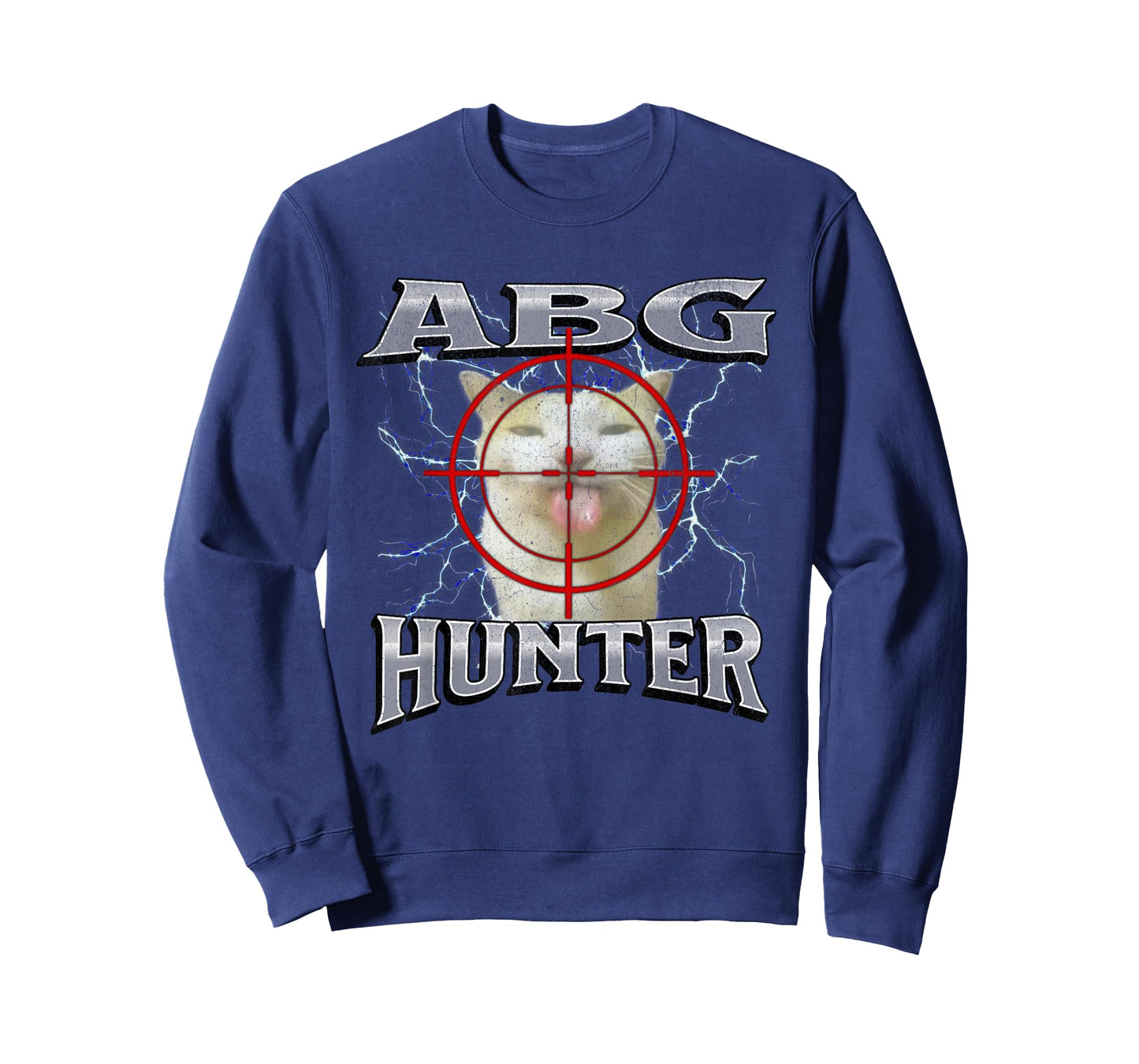 ABG Hunter Funny Offensive Cat Meme Bootleg Graphic T-Shirt for Men Women