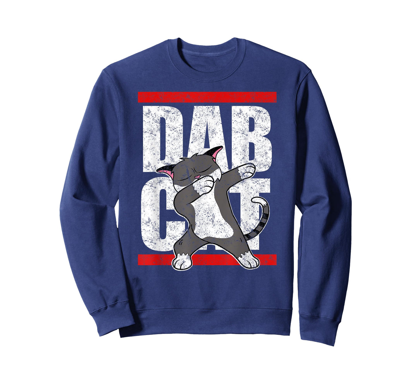Dabbing Cat Cute Feline Vintage Dab Dance Funny Dab Cat T-Shirt