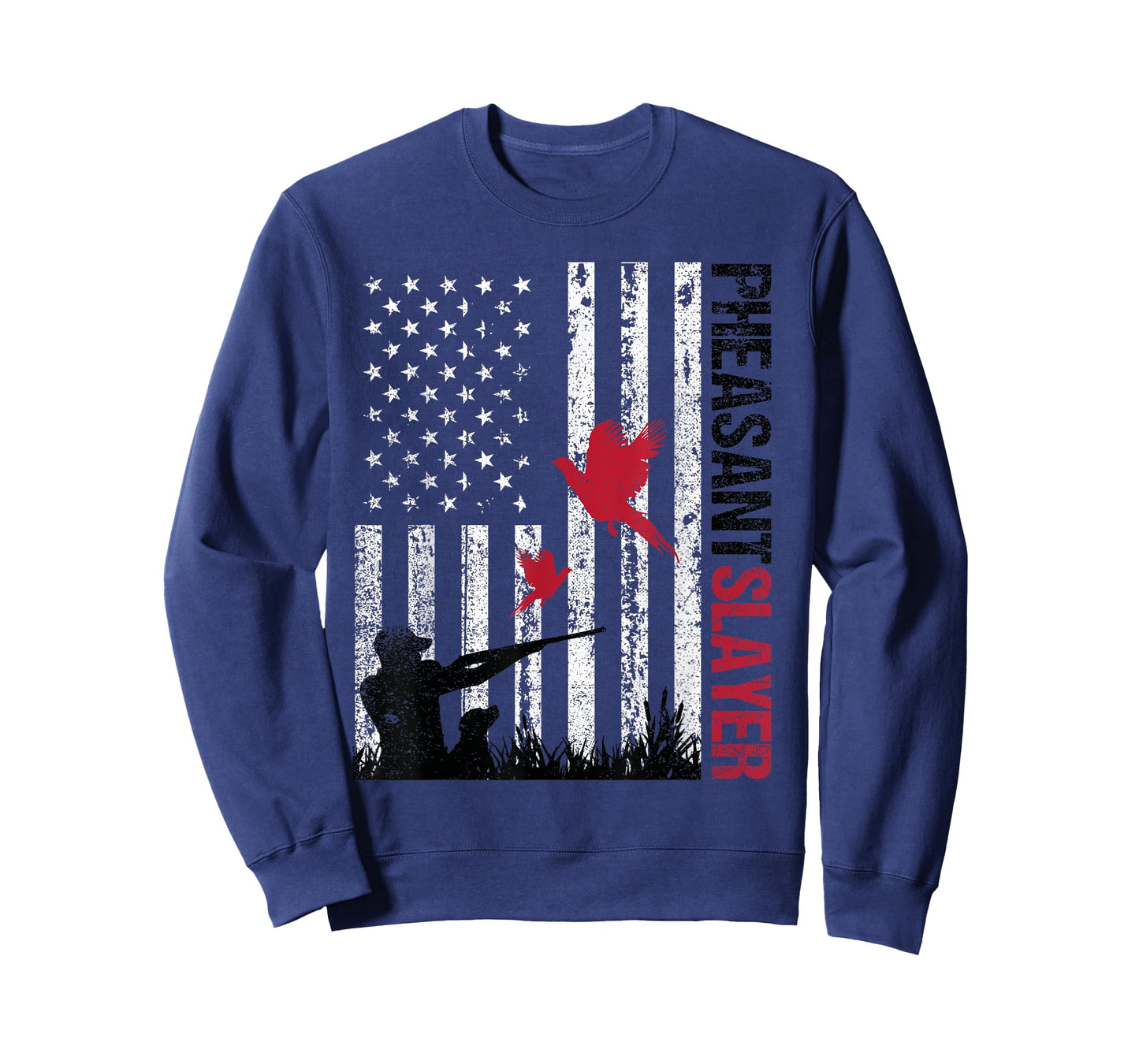 American Flag Pheasant Hunting Pheasant Slayer T-Shirt