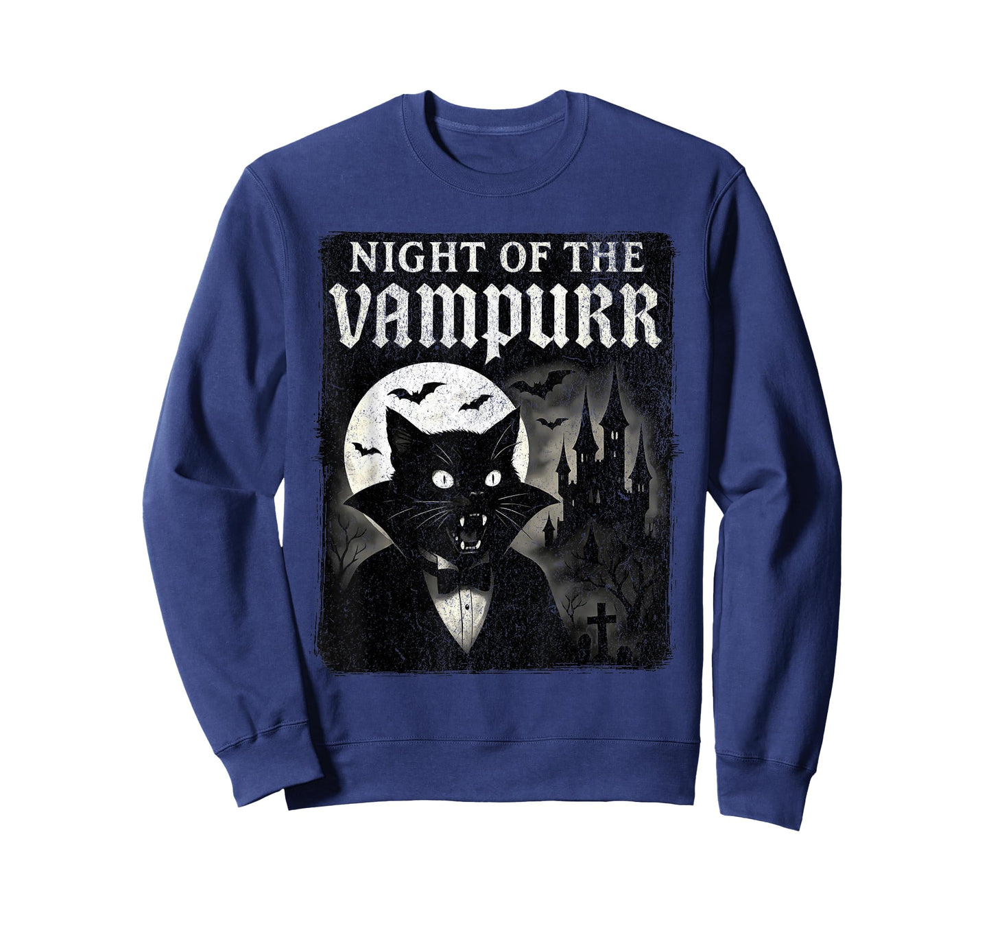 Night of The Vampurr - Halloween Vampire Cat T-Shirt