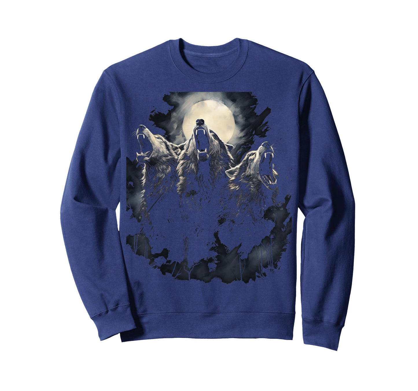Wolves Howl to the Moon Wolf Wild Animals T-Shirt
