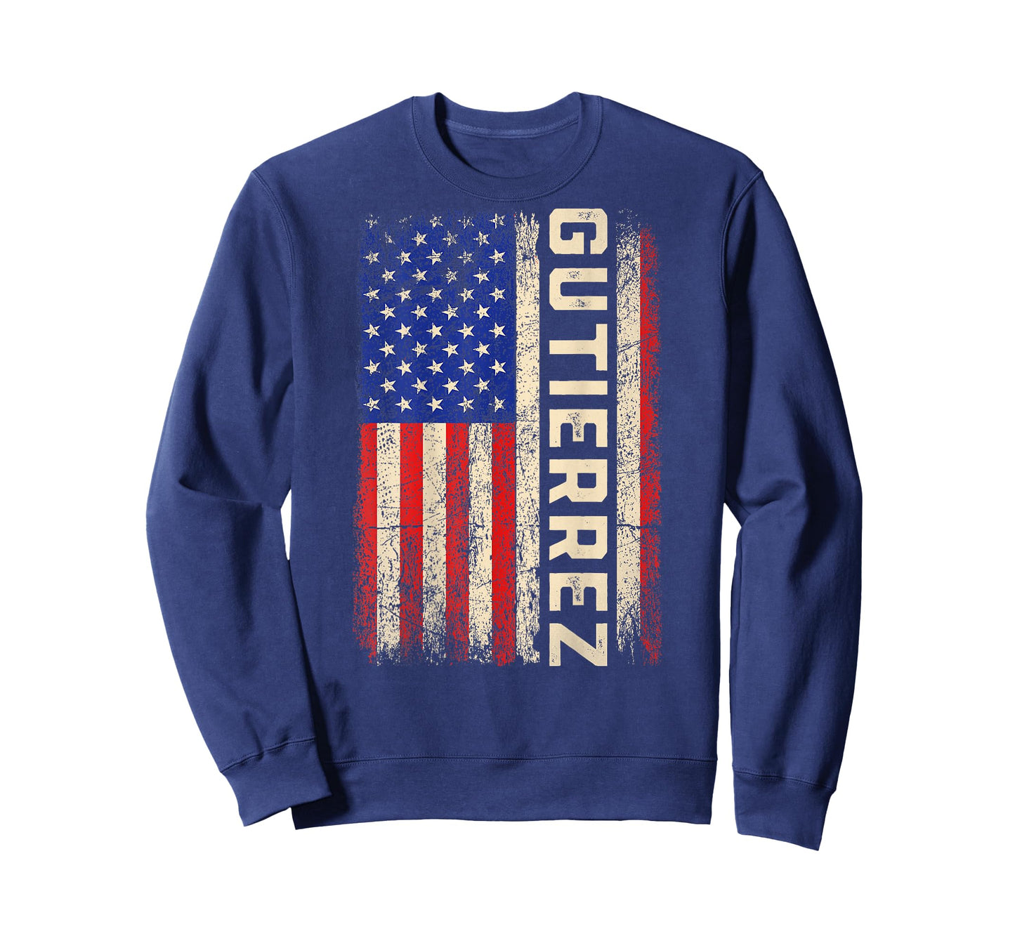 Gutierrez Last Name - Gutierrez Name American Flag (Back) T-Shirt