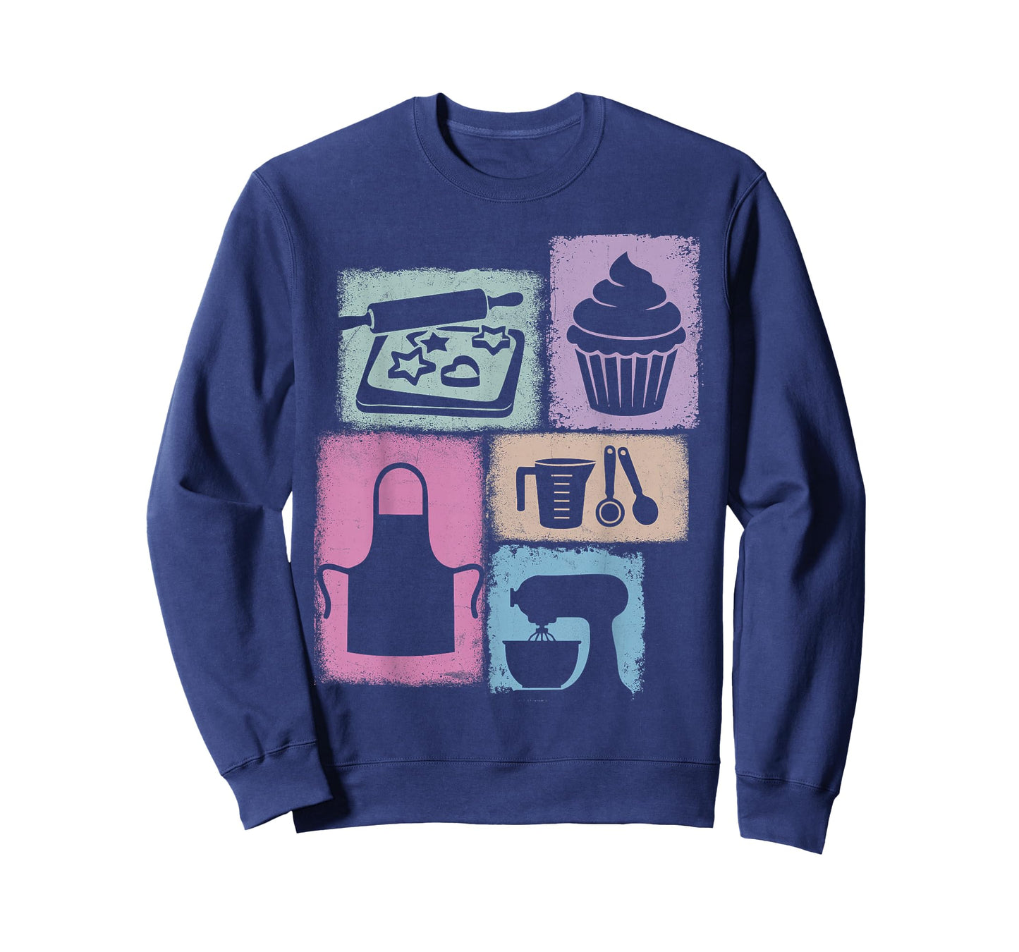 Baker Vintage Collage Baking Women Chef Foodie T-Shirt