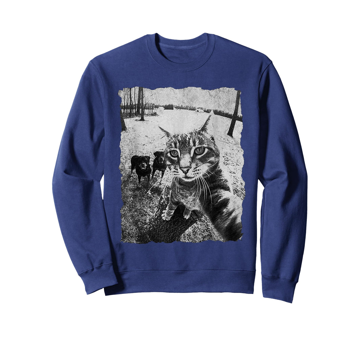 Funny Cat Selfie with Rottweiler, Funny Dog and cat Gangster T-Shirt