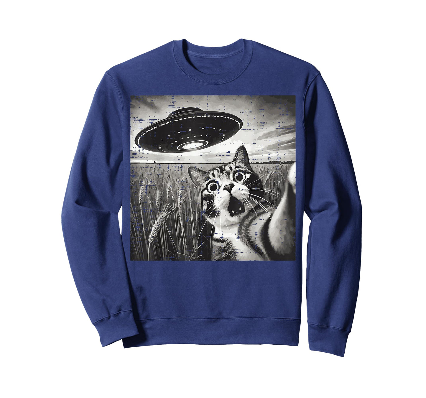 Cat UFO Alien Selfie Funny Saying Meme Women Girls Kids Men T-Shirt