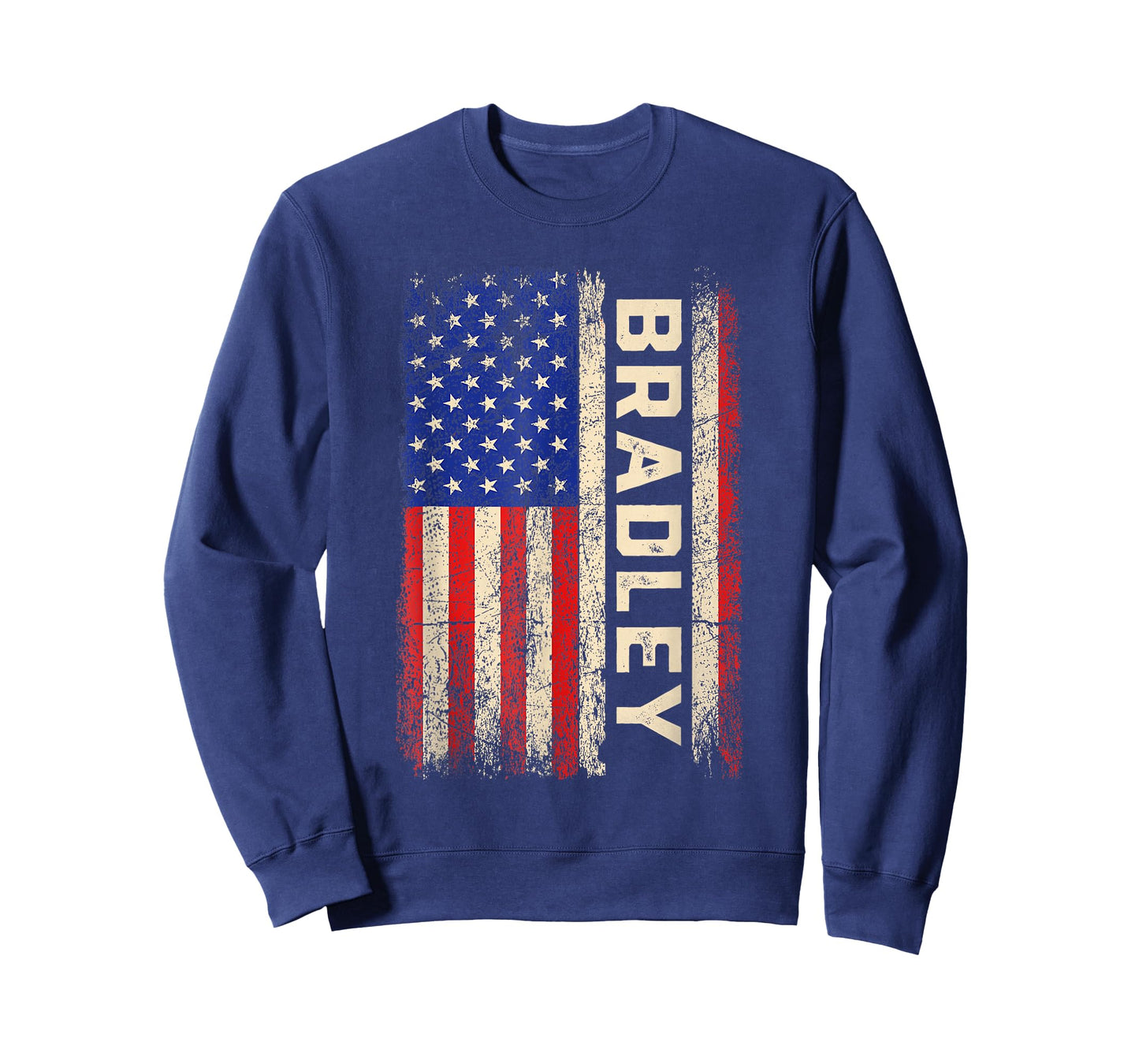 Bradley First Name Shirt Bradley Name American Flag T-Shirt