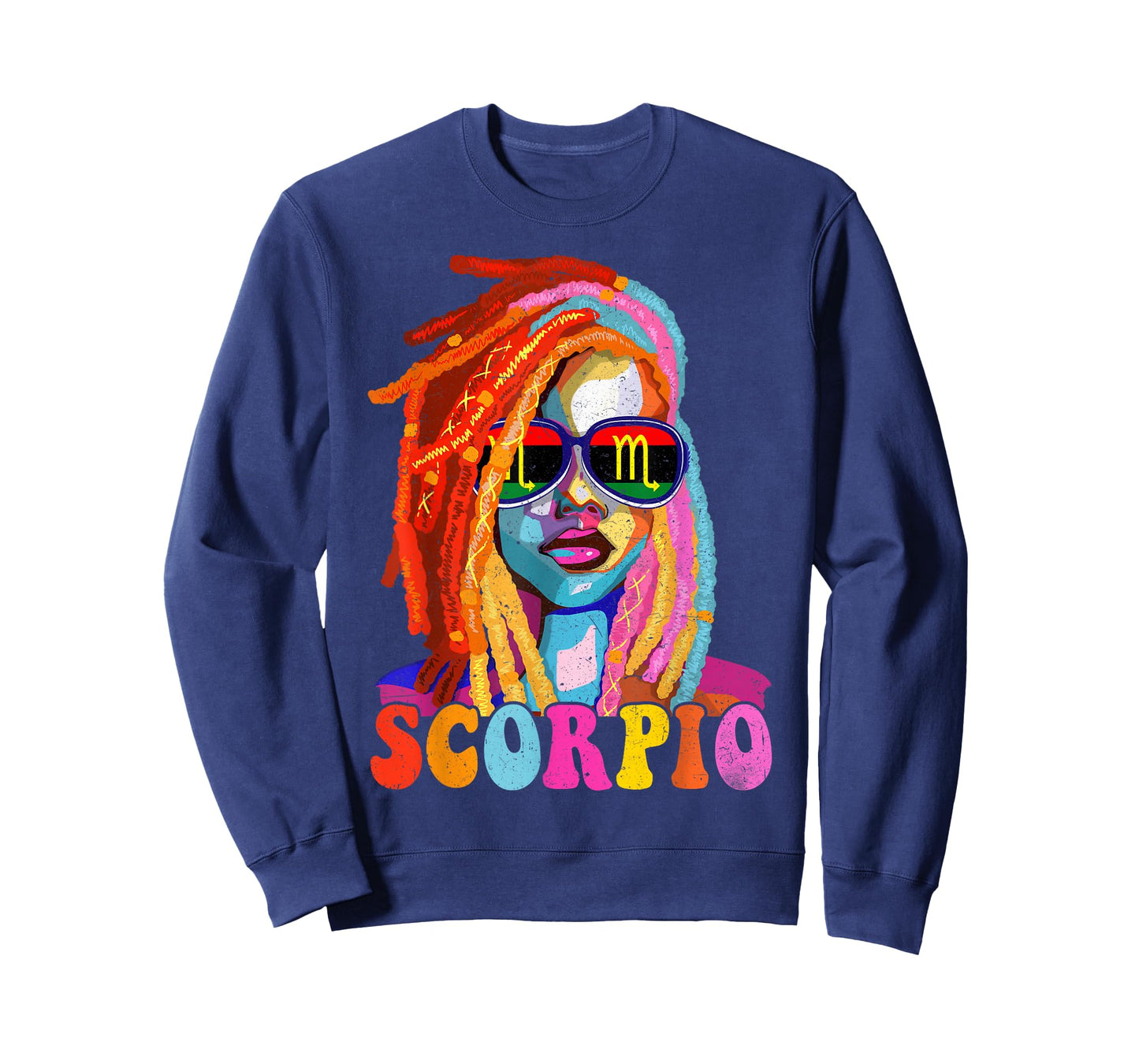 Scorpio Queen African American Loc'd Women Zodiac Sign T-Shirt