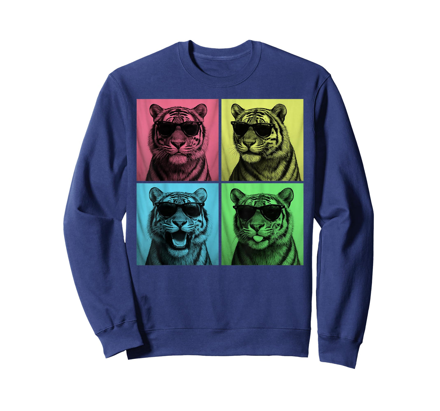 Tiger Pop Art Funny Safari Animal Lover Photo Booth T-Shirt