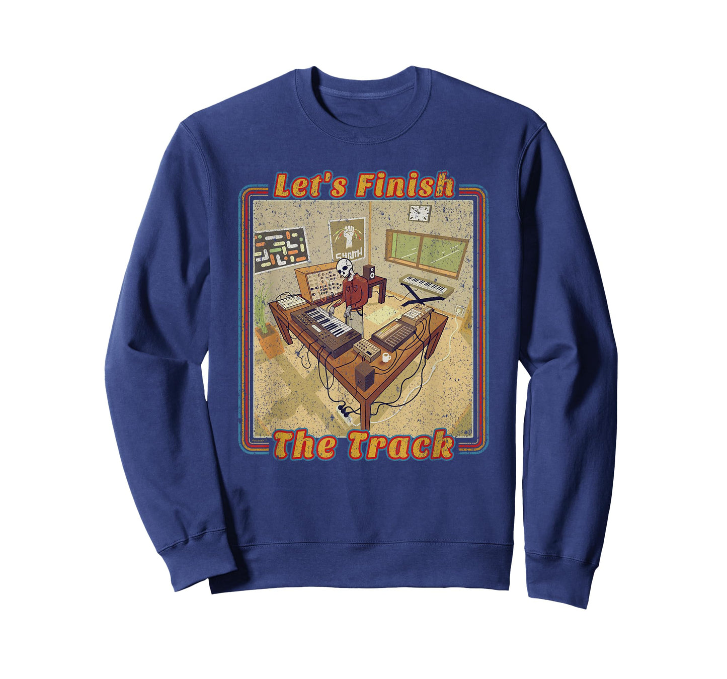 Funny Electronic Music Producer with Synthesizer T-Shirt
