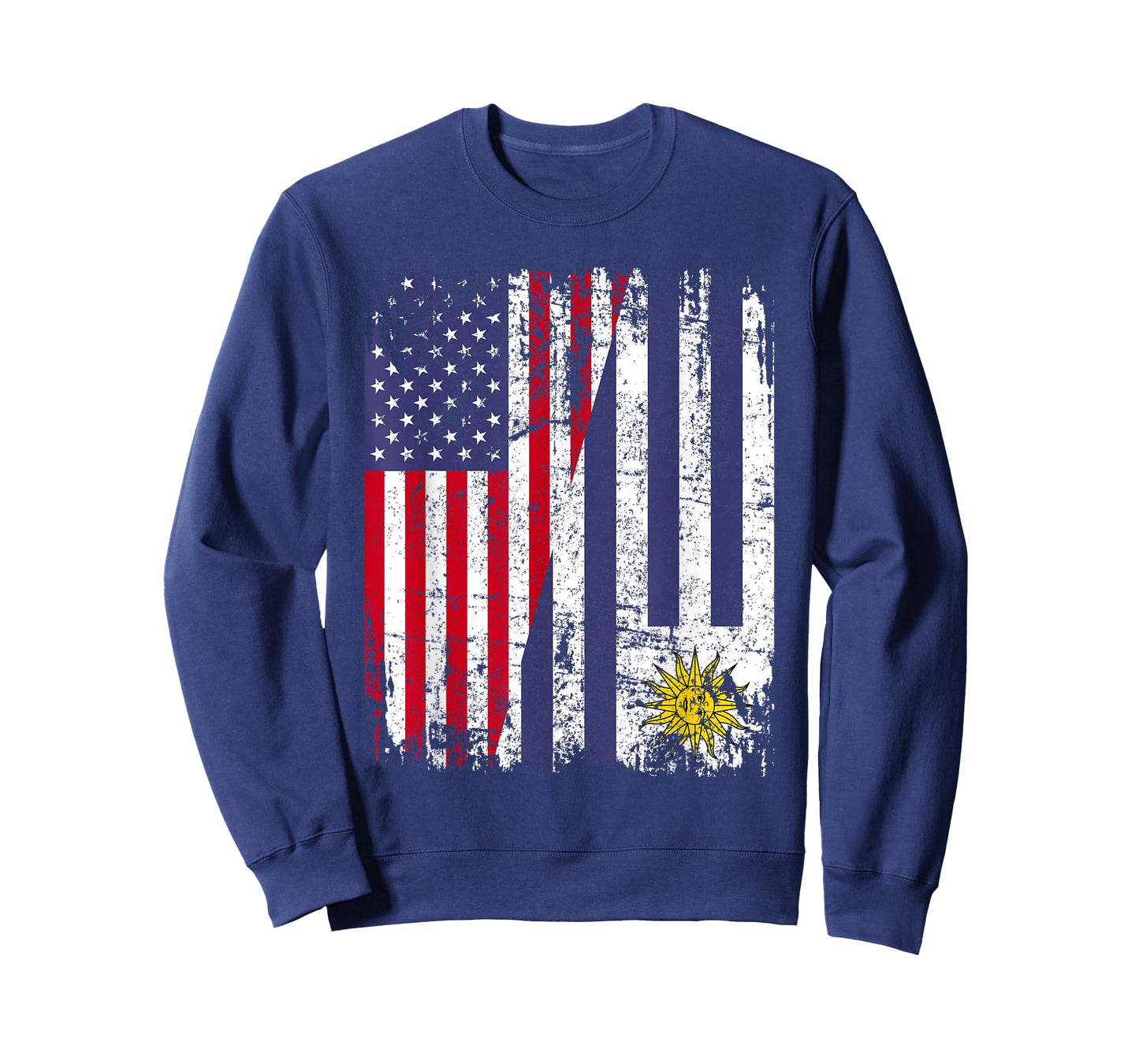 Uruguayan Roots | Half American Flag | Uruguay T-Shirt