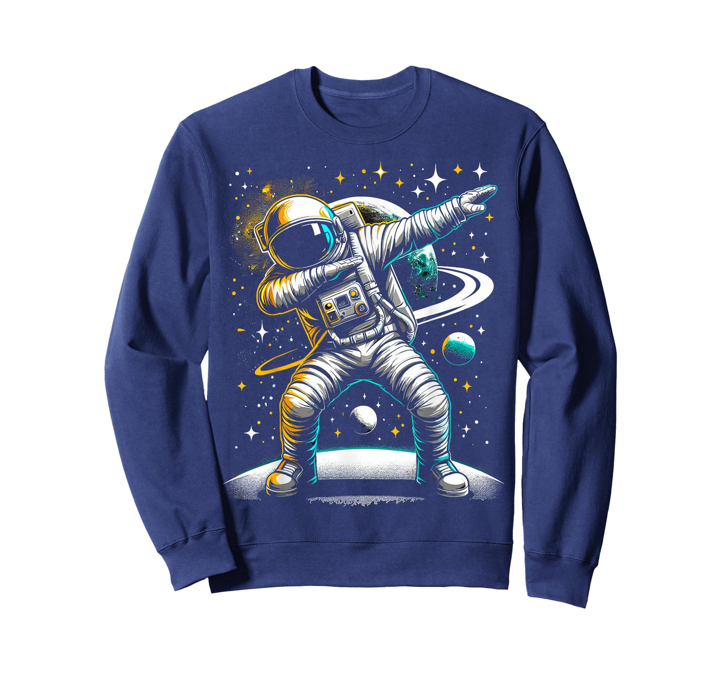 Astronaut Dabbing in Space Galaxy Adventure T-Shirt