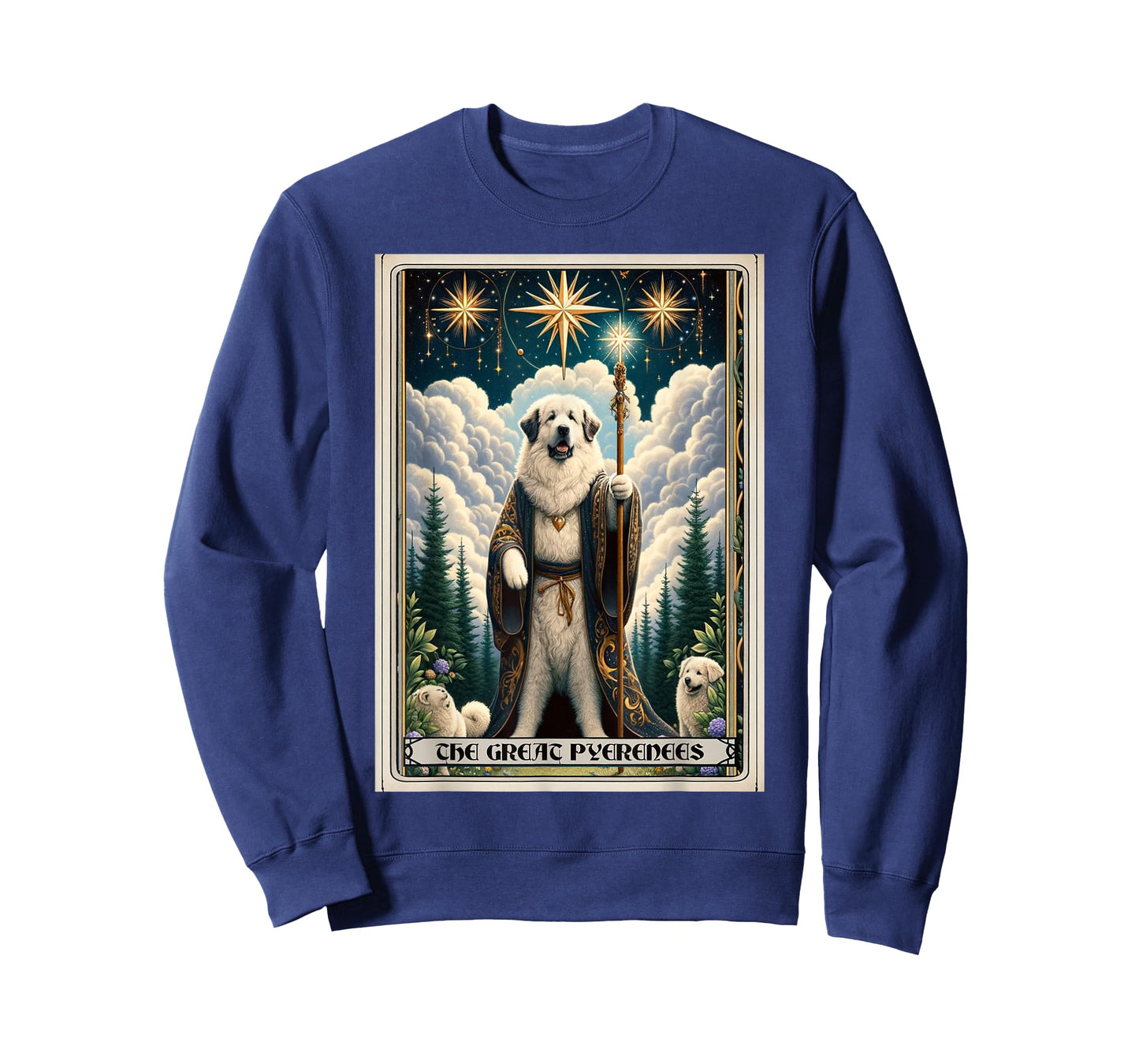 A Great Pyrenees Tarot Card Dog T-Shirt