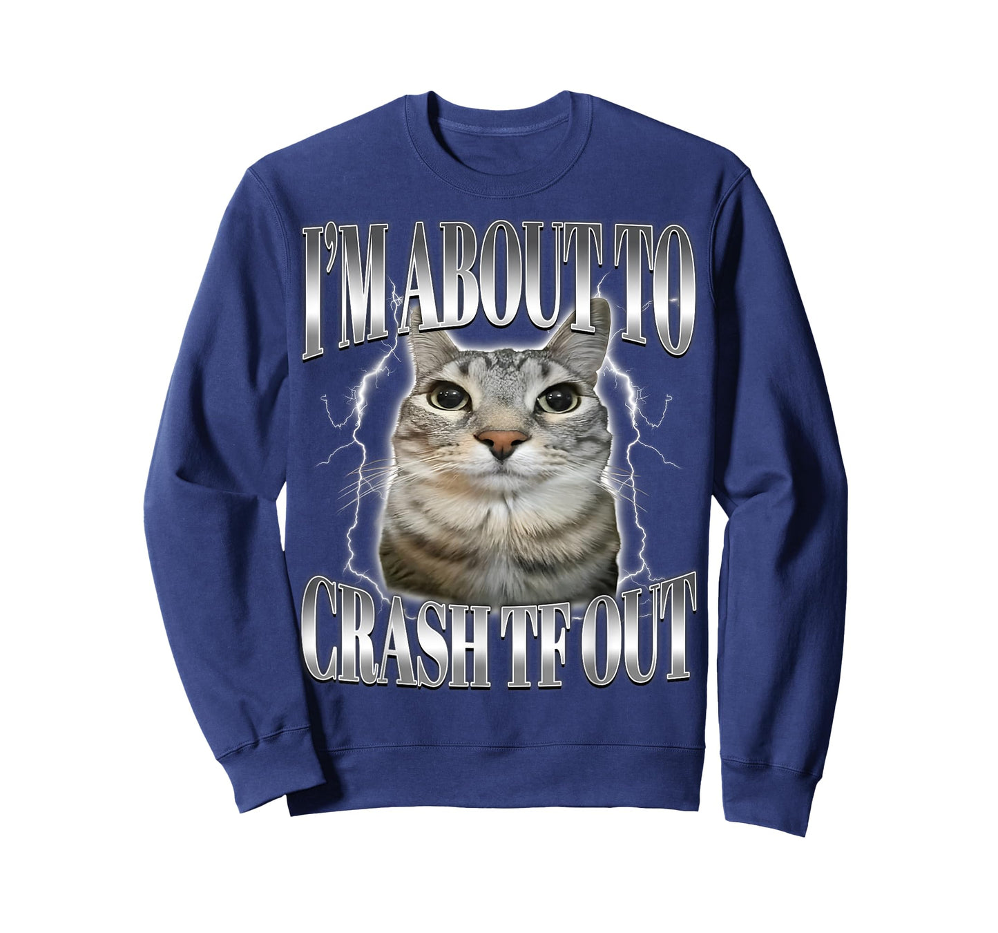 I'm About to Crash Out Funny Staring Cat Brainrot Meme T-Shirt