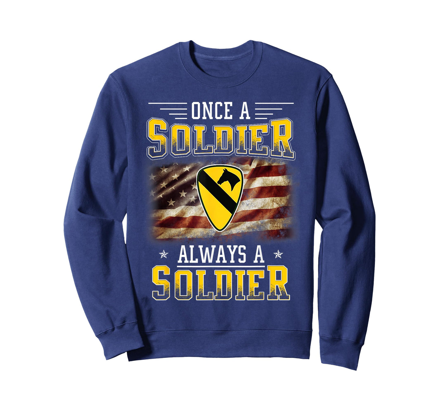 1st Cavalry Division Veteran Always a Soldier Military Xmas T-Shirt