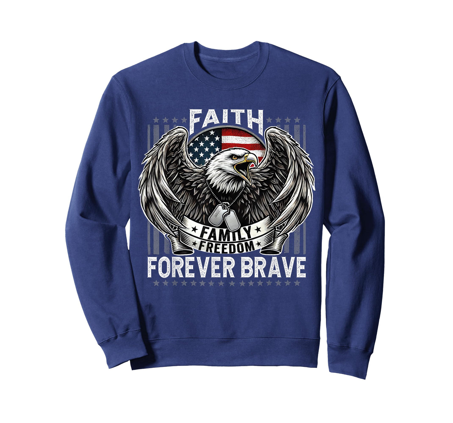 Faith Family Freedom Patriotic Forever Brave Conservative T-Shirt