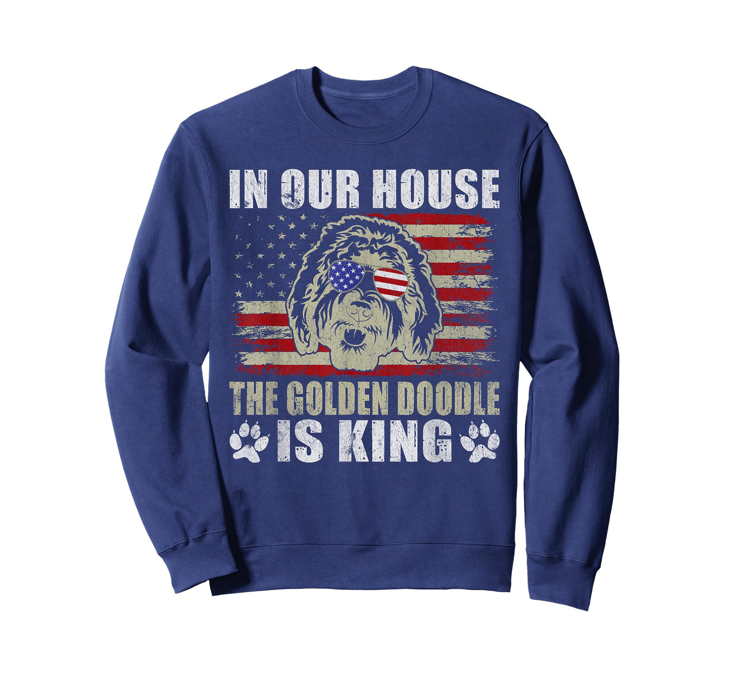In our House the Golden Doodle is King Golden Doodle T-Shirt