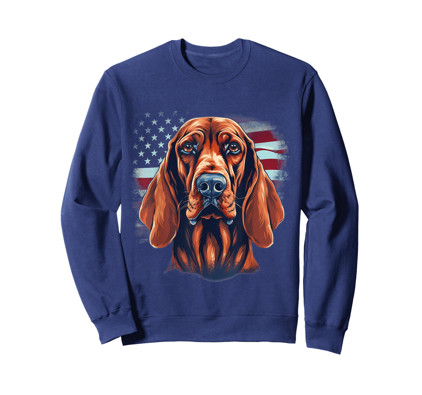 4th Of July US Flag Redbone Coonhound Dog Women Kids Men T-Shirt