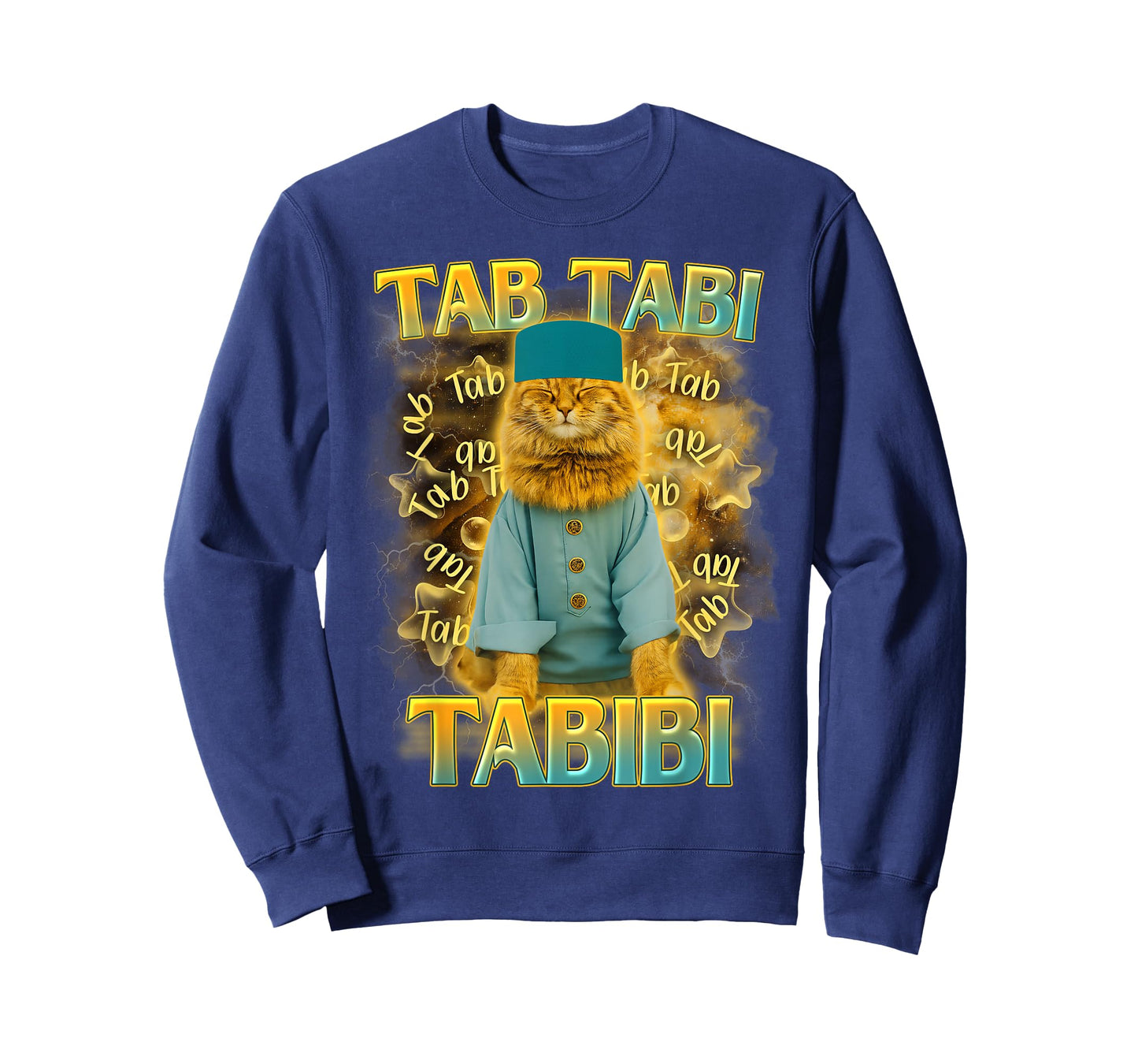 Cat Meme Cat Lover Muslim Cat Funny Cat Mom Tab Tabi Tabibi T-Shirt