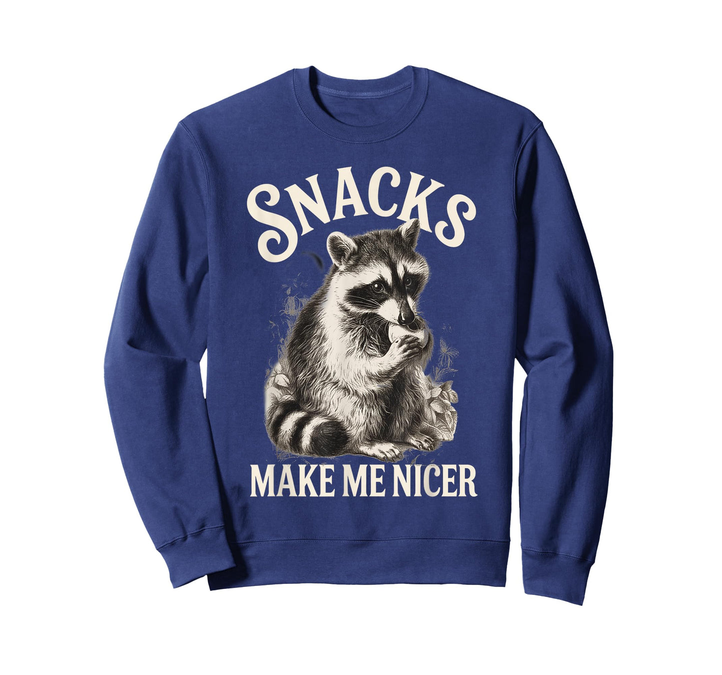 Funny Raccoon Meme Snacks Make Me Nicer Animal Lovers T-Shirt