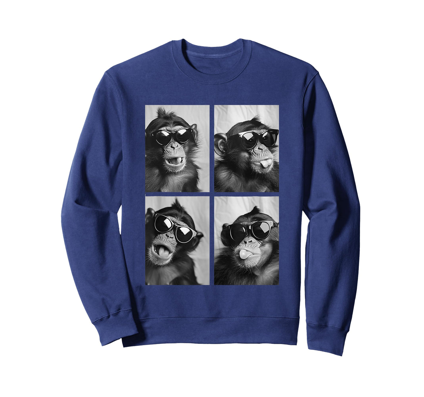 Cute Monkeys with Sunglasses Cool Chimpanzees Photo Booth T-Shirt
