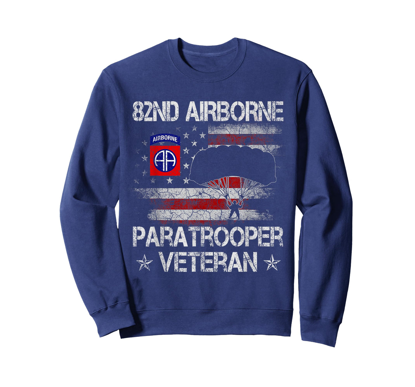 82nd Airborne Paratrooper Veteran Flag Tshirt, Veterans Day T-Shirt