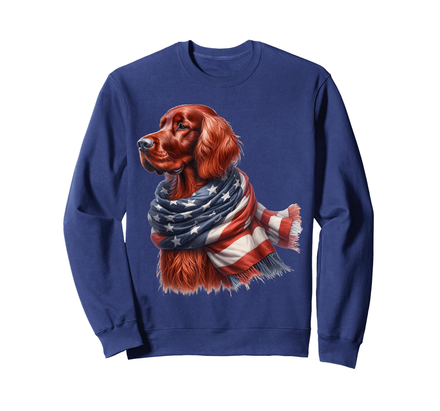 Irish Setter American Flag Patriotic Irish Setter Dog Lover T-Shirt