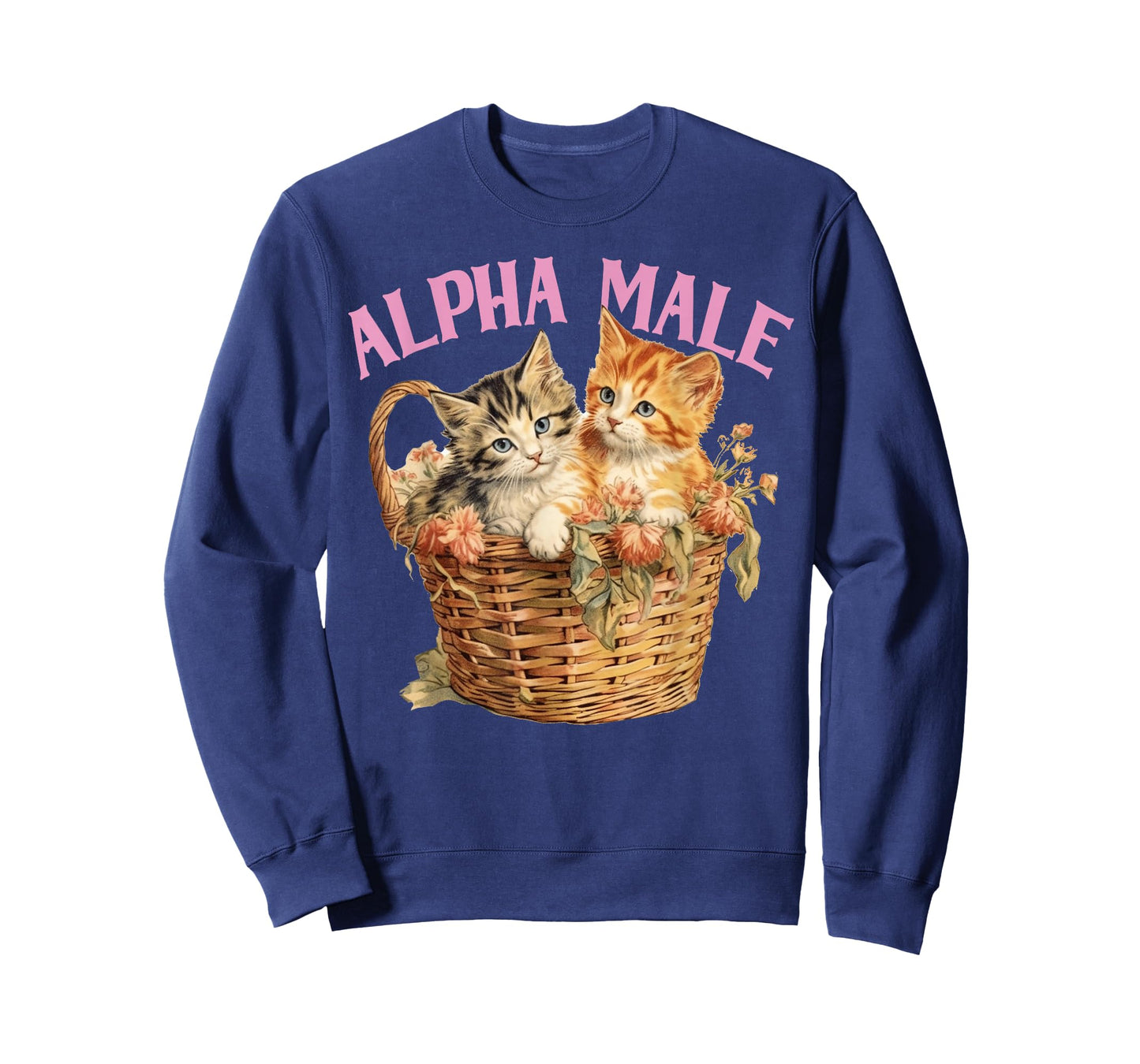 Ironic Humor Alpha Cat Male Funny Kitten Joke Weird Y2K T-Shirt