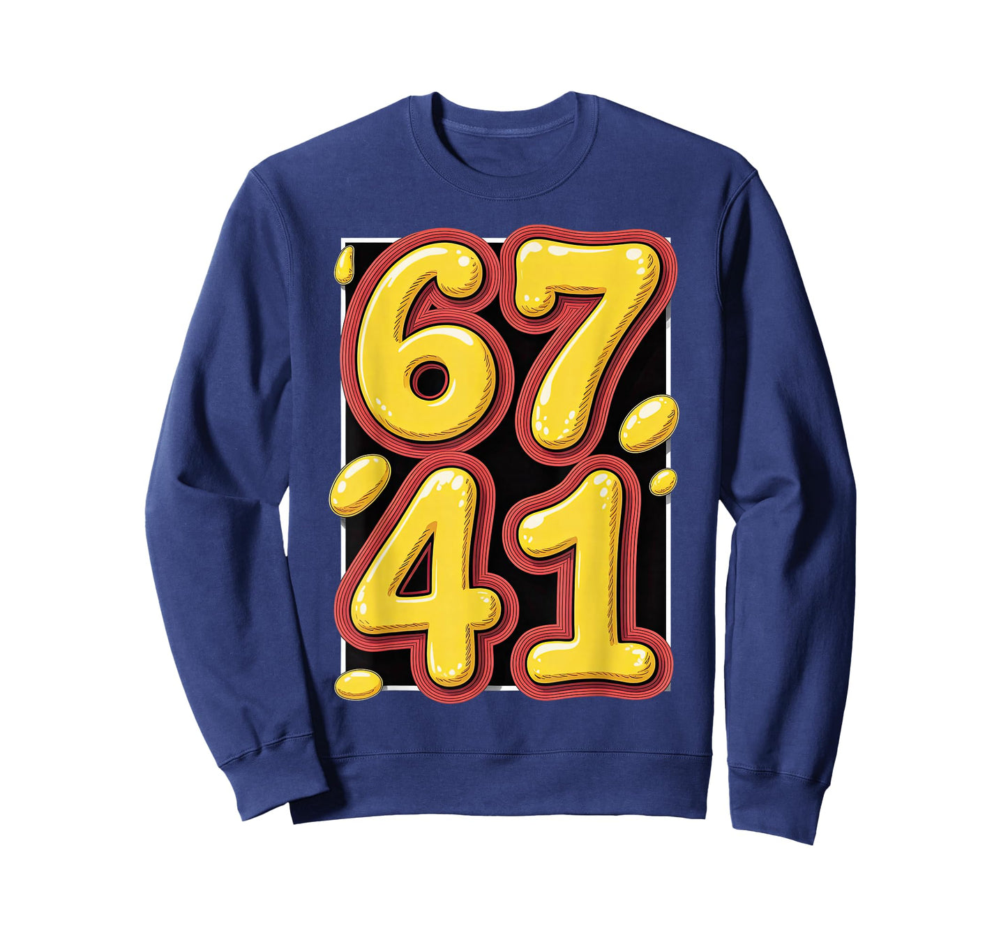 Funny Six Seven 67 41 Forty One Brain Rot Boys Alpha Slang T-Shirt