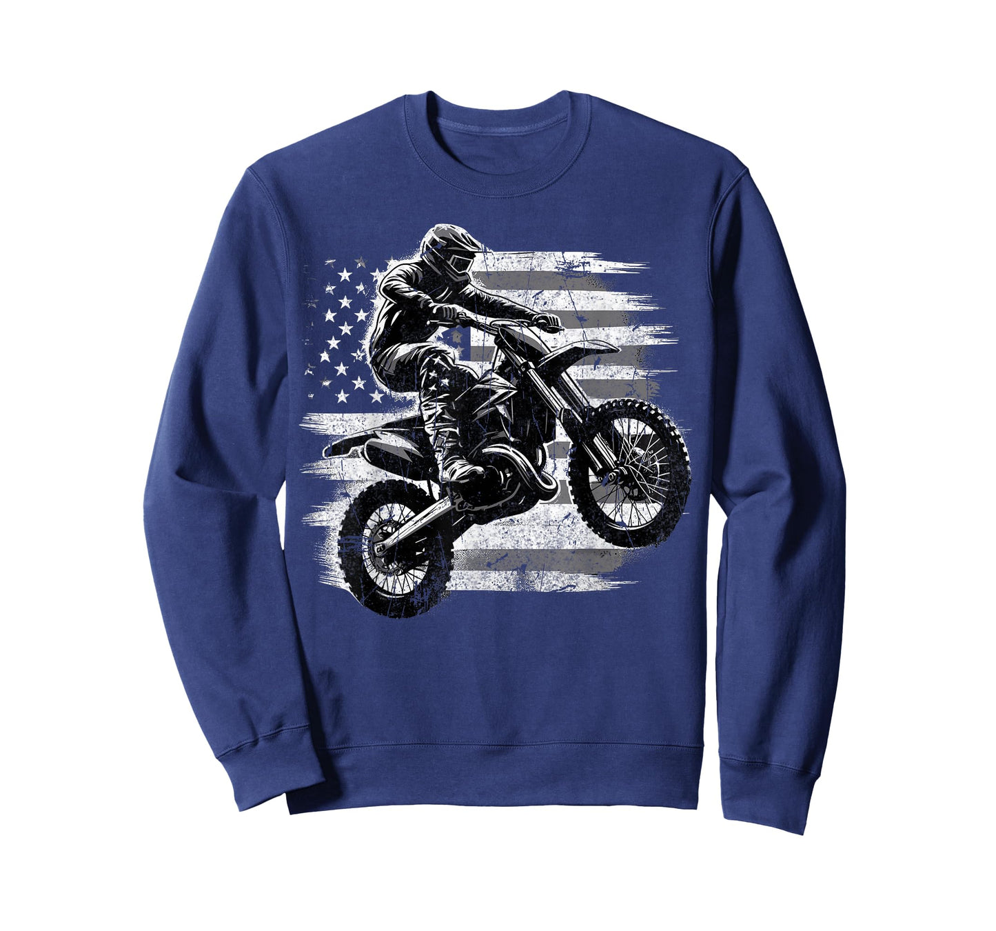 American Flag Motocross Rider Dirt Bike T-Shirt