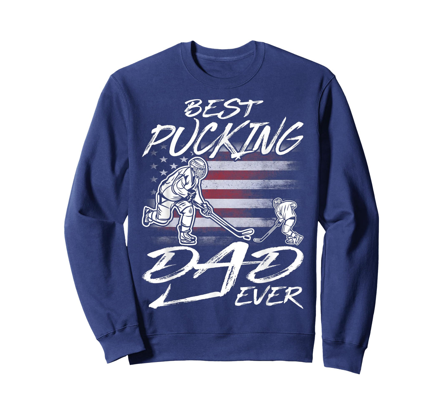 Best Pucking Dad Ever Hockey Father's Day Gift T-Shirt