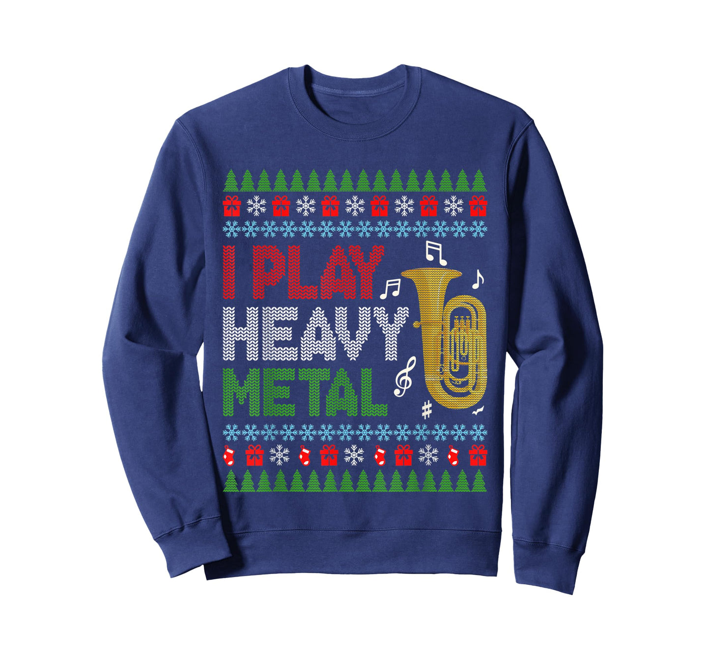 Cute Xmas Instrument Santa Hat Tuba Christmas Music Lover T-Shirt