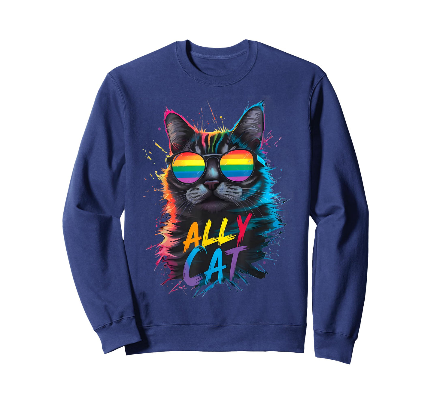 LGBT Ally Cat Be Kind Gay Rainbow Funny LGBTQ T-Shirt