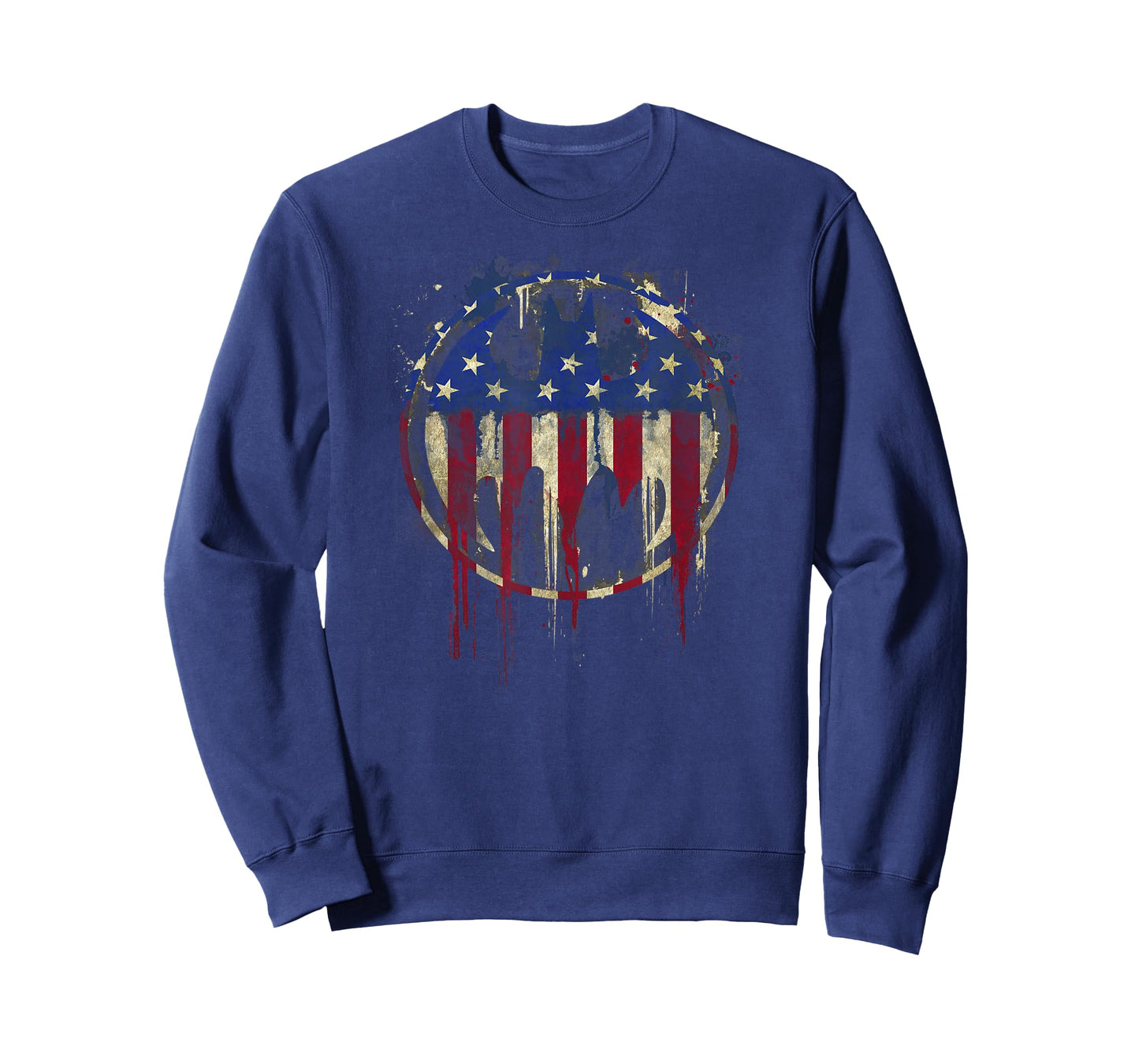 Batman Bleeding American Flag Signal T-Shirt