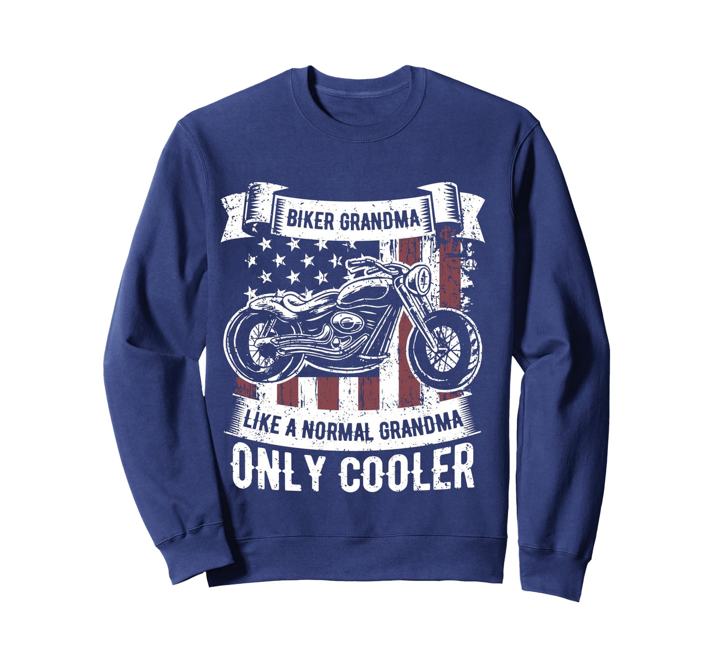 Biker Grandma Ride Motorcycles Motorcycle Lovers Rider Gift Long Sleeve T-Shirt